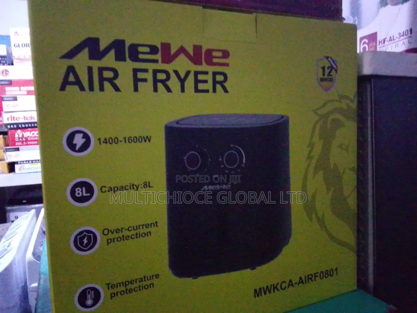 Mewe Air Fryer 8l Brand New