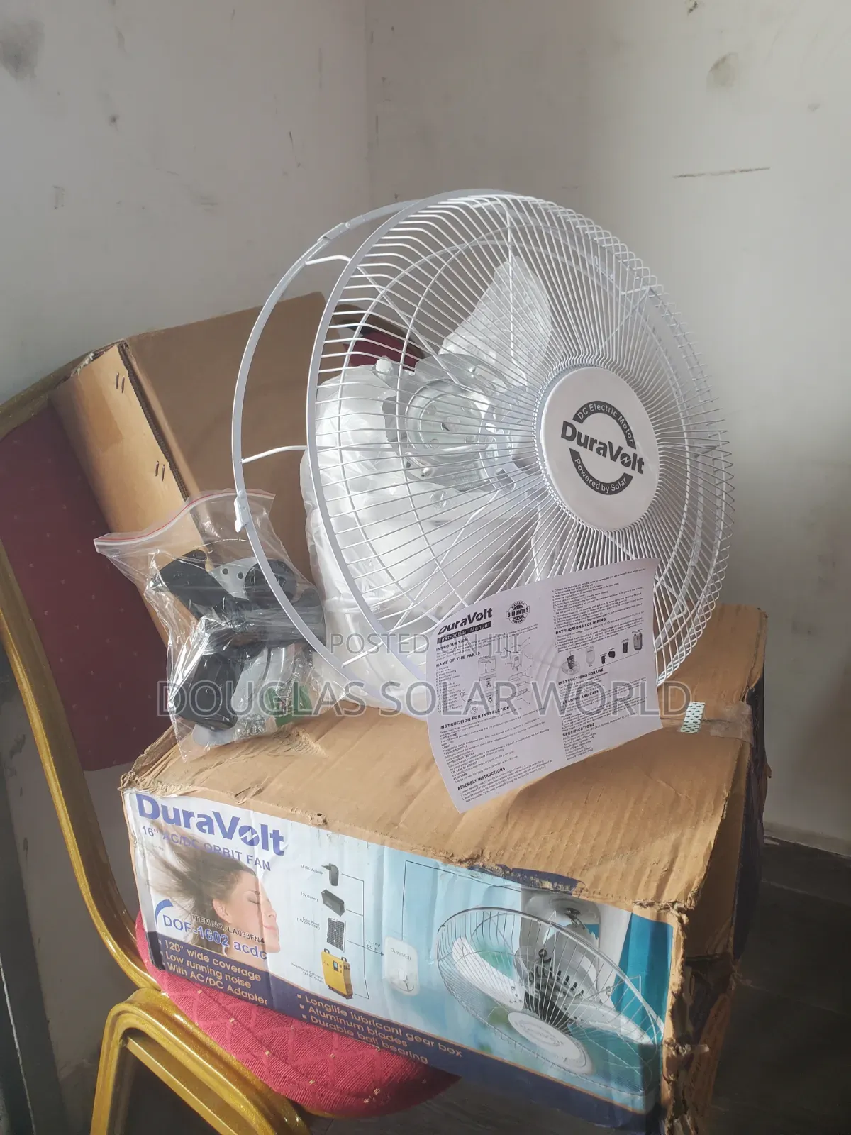 Duravolt 16" Ac/Dc Orbit Fan