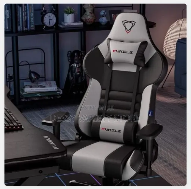 Furgle Computer Racing Gaming Ergonomic Chair + Footrest
