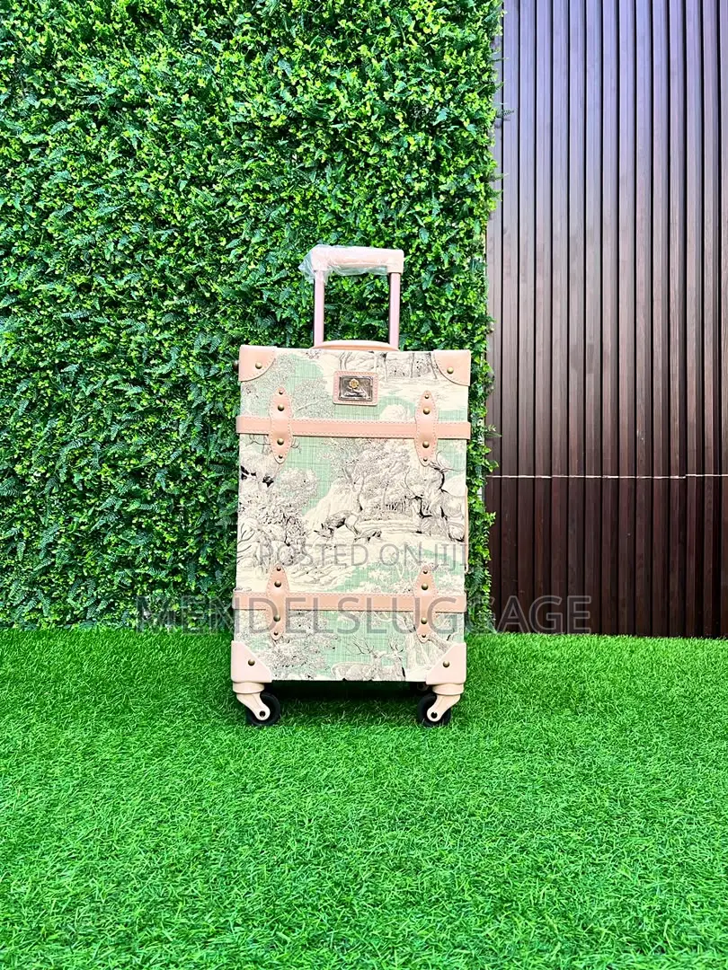 4-Piece Vintage Floral Travel Luggage Set
