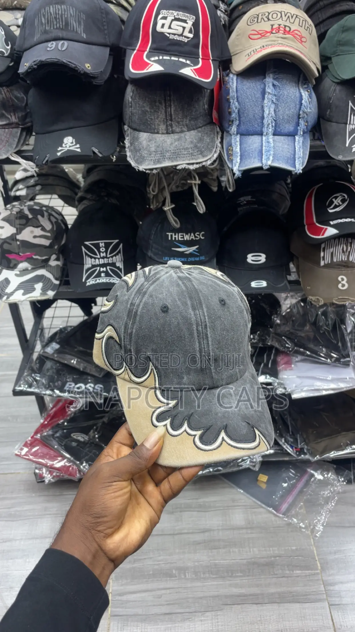 Acid Washed Denim Cap