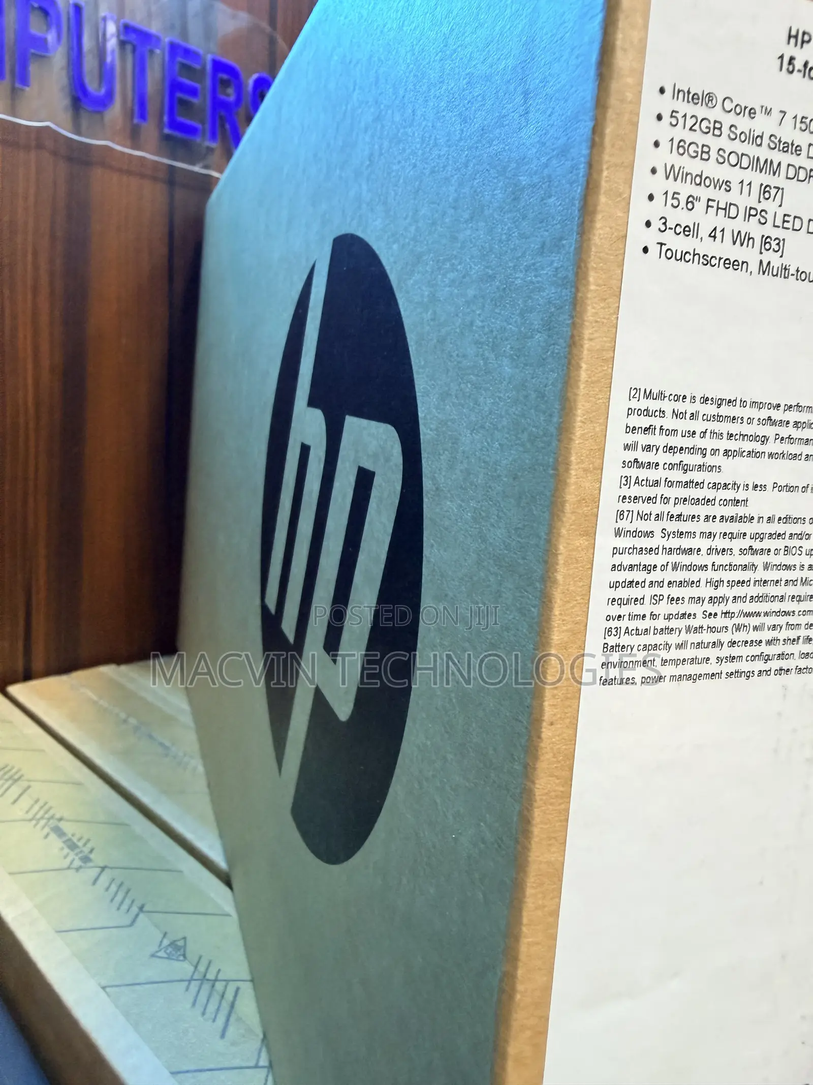 New Laptop HP 15 16GB Intel Core 7 SSD 512GB