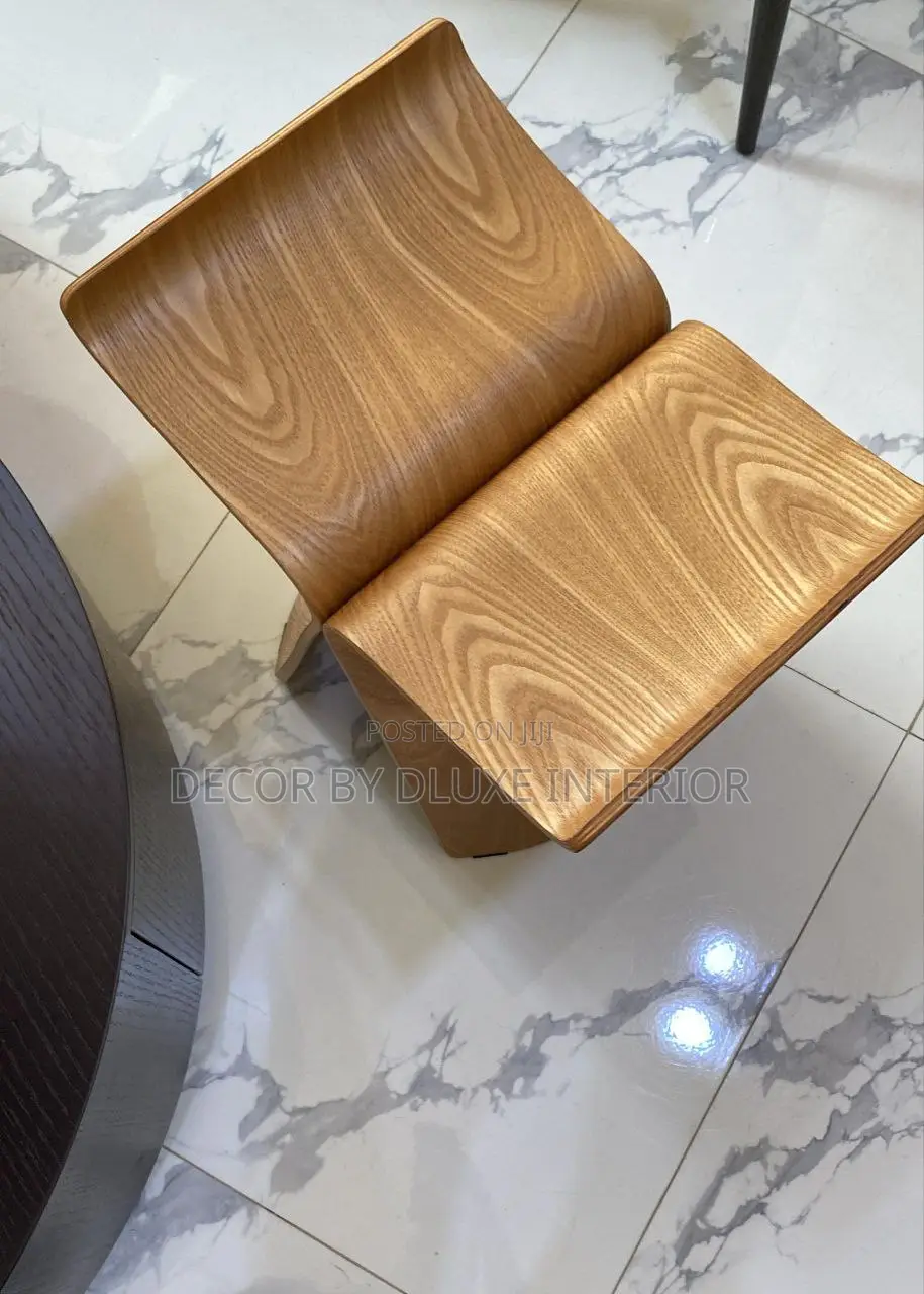 Nordic Butterfly Wooden Curved Low Seat Side Stool