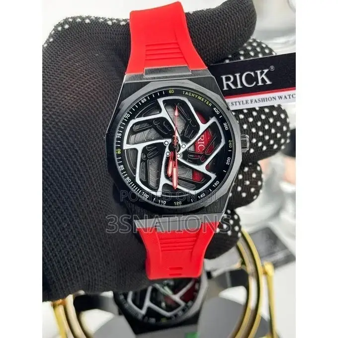 Brand New Rick Spinning Rubber Strap Wrist Watch – Fashion Rubber