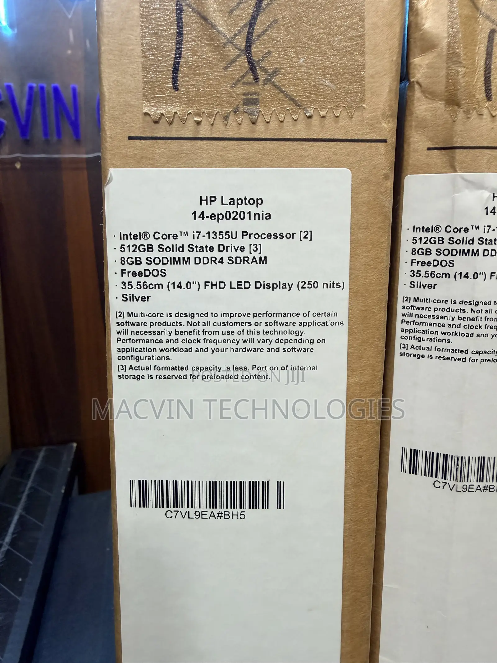 New Laptop HP 14S 8GB Intel Core i7 SSD 512GB