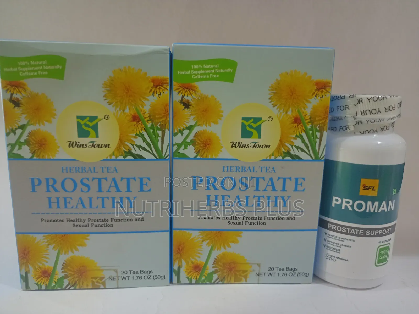 Winstown Prostate Healthy Tea and SFL Proman Capsules:Support Prostate