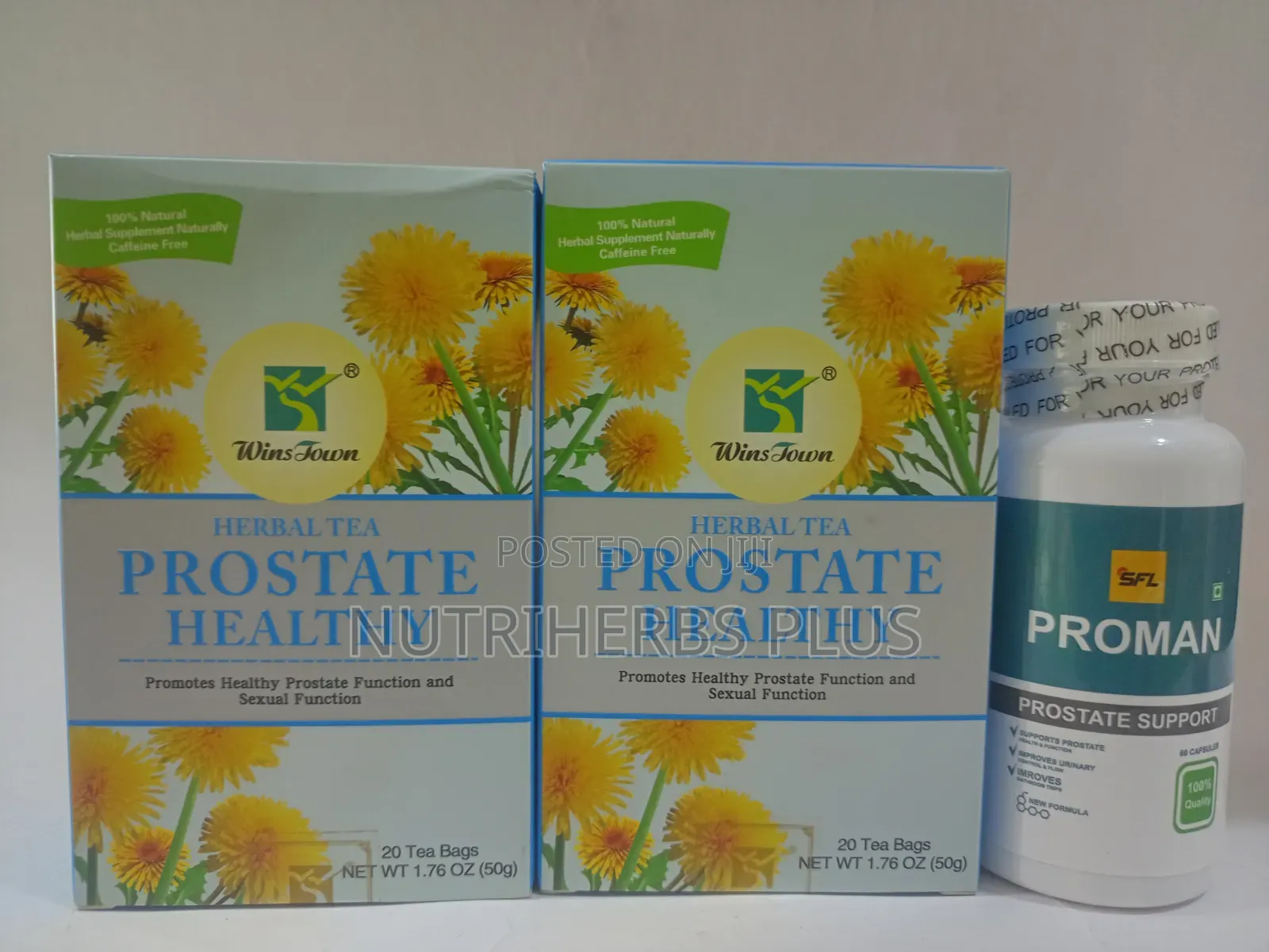 Winstown Prostate Healthy Tea and SFL Proman Capsules:Support Prostate