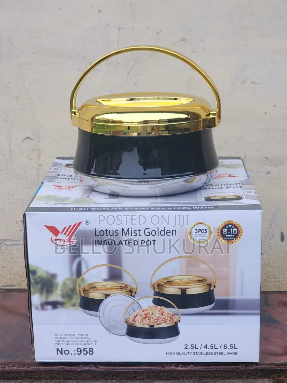 Lotus Golden Insulated Casserole Dish