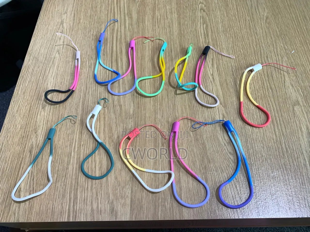 Colorful Phone Charm Wrist Straps / Lanyards- 12 PCS