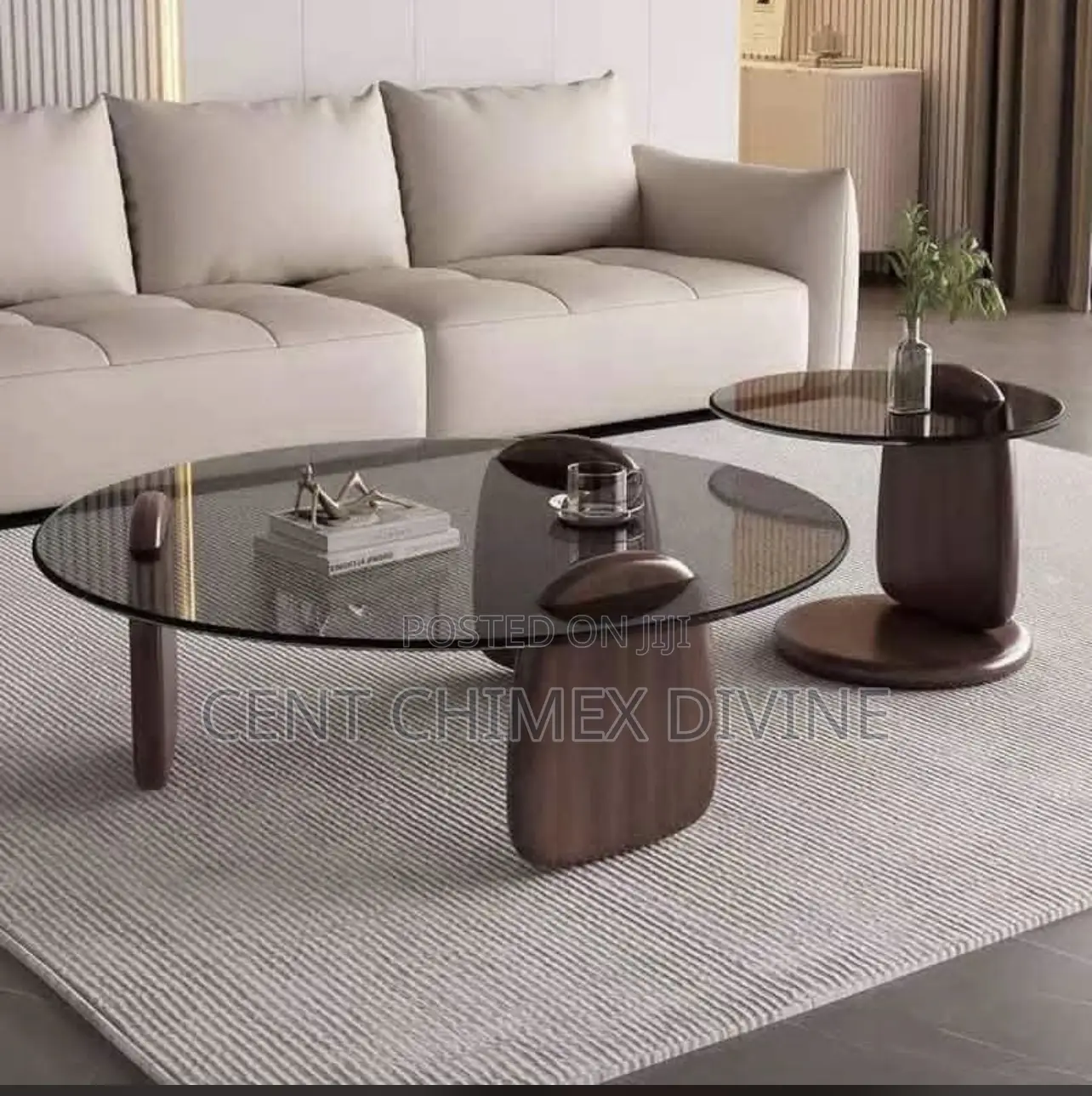 Tempered Glass Top Center Table