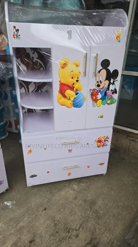 Wooden Wardrobe 120x60x40cm Compact Storage Cabinet