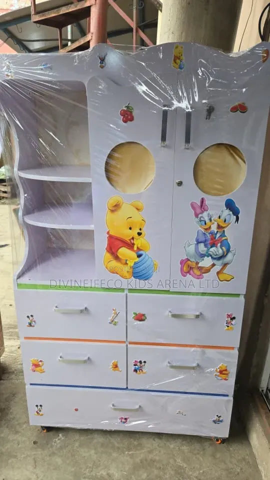 Wooden Wardrobe 120x60x40cm Compact Storage Cabinet