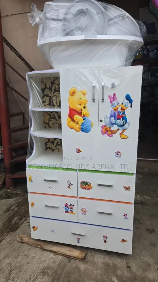 Wooden Wardrobe 120x60x40cm Compact Storage Cabinet