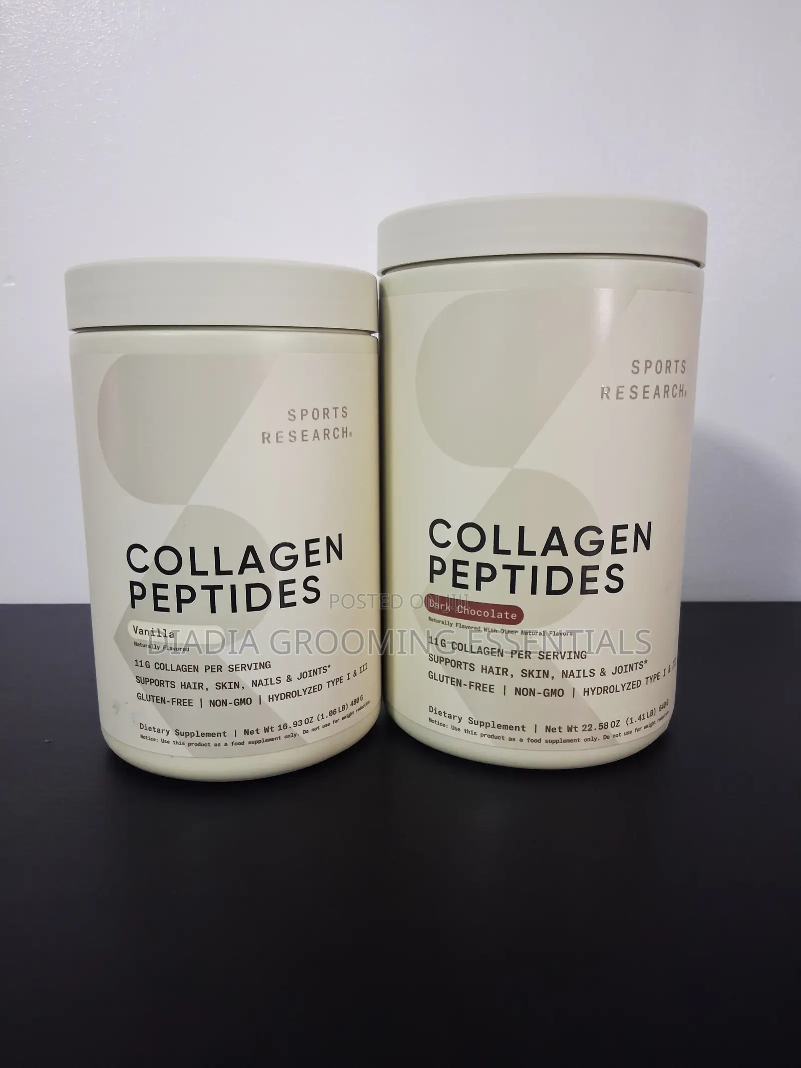 Sports Research Collagen Peptides Dark Chocolate