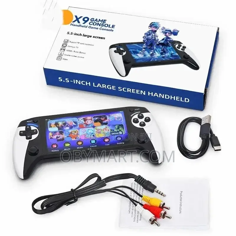 Black Hawk 5.5 Inch Large Screeen Handheld Video Game- Mode: X9