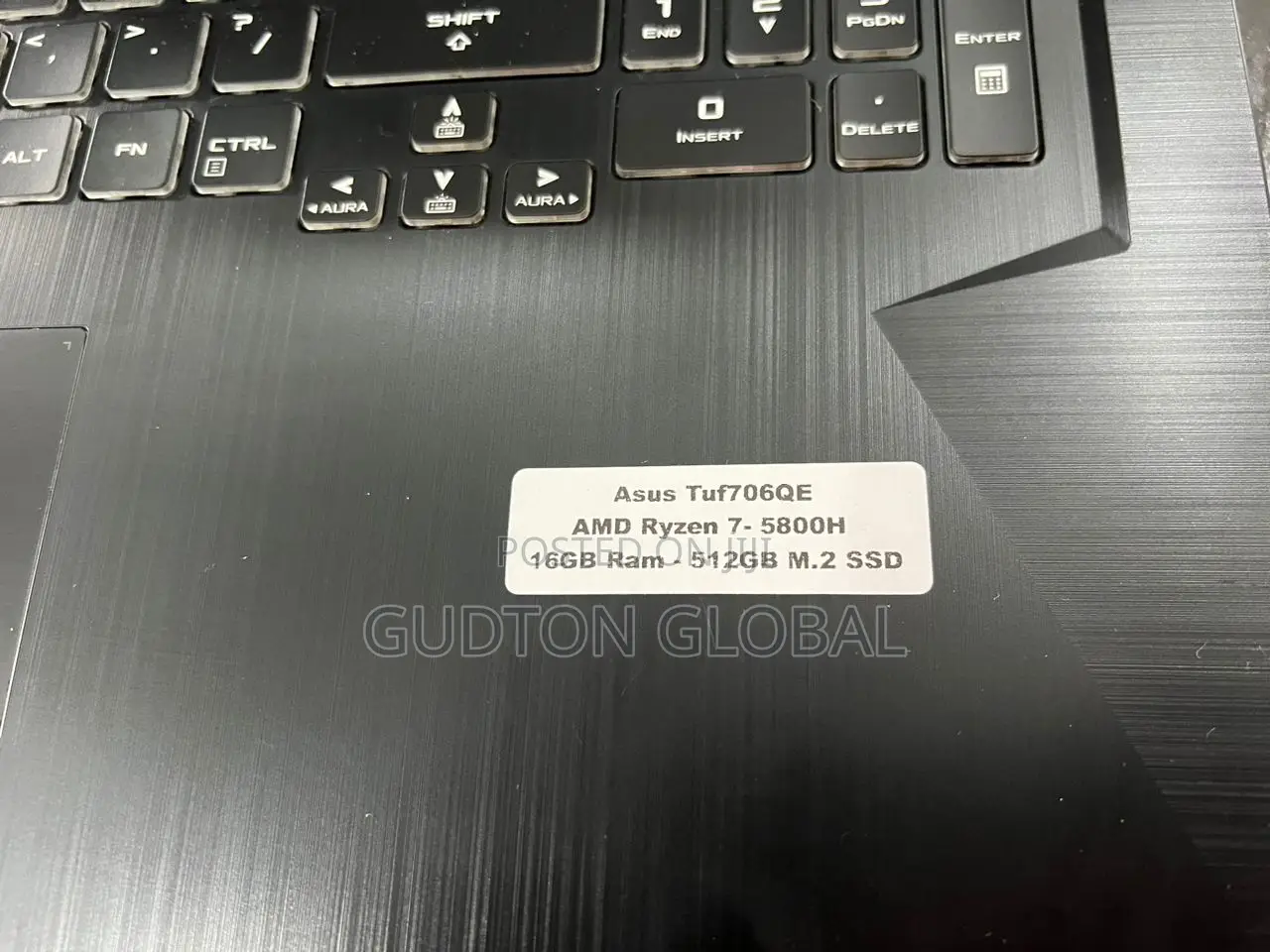Laptop Asus TUF Gaming A17 16GB AMD Ryzen 7 SSD 512GB