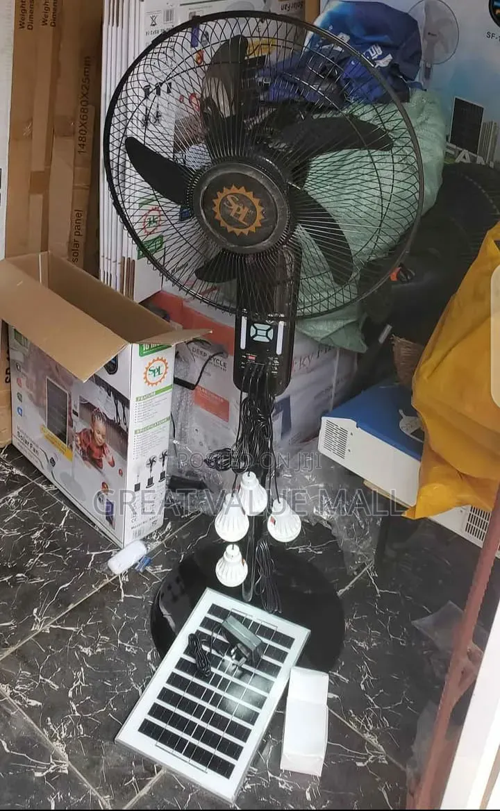 SFL Solar Rechargeable Standing Fan