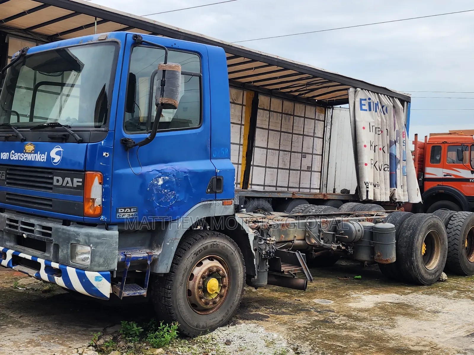 Clean Foreign Used Daf 85 Cf , 10 Tyres, Cap and Chassis