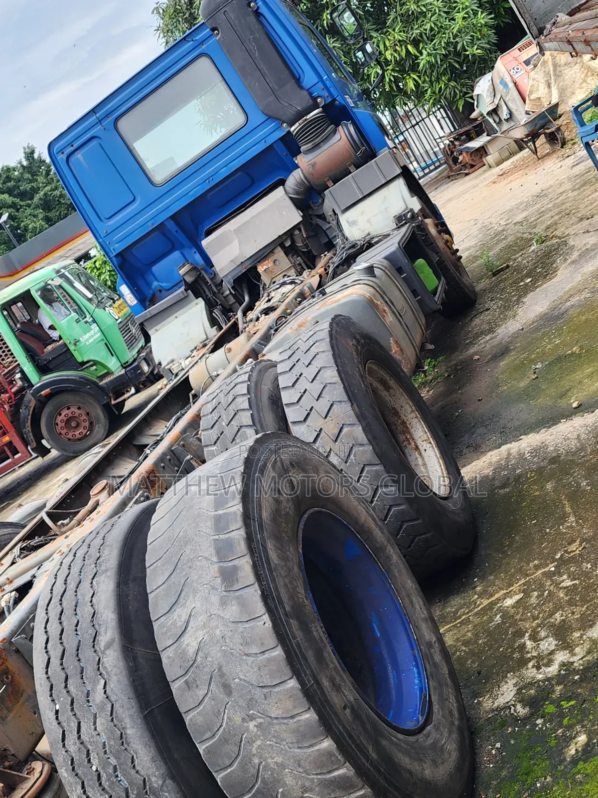 Clean Foreign Used Daf 85 Cf , 10 Tyres, Cap and Chassis