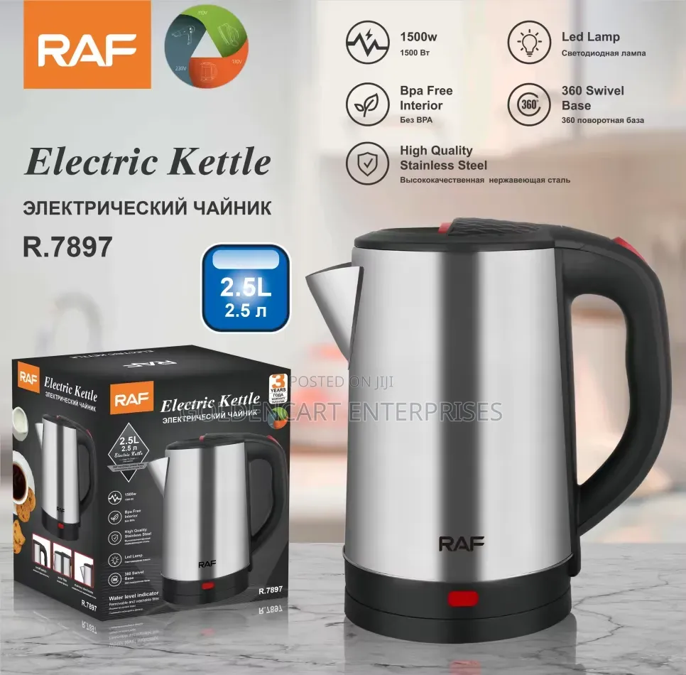 Raf Electric Kettle
R.7897
- 2.5l