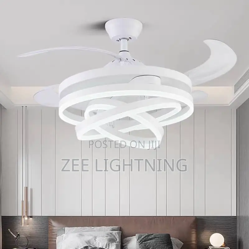 Modern Fan Chandelier With Fan (Bluetooth and Remote Control )