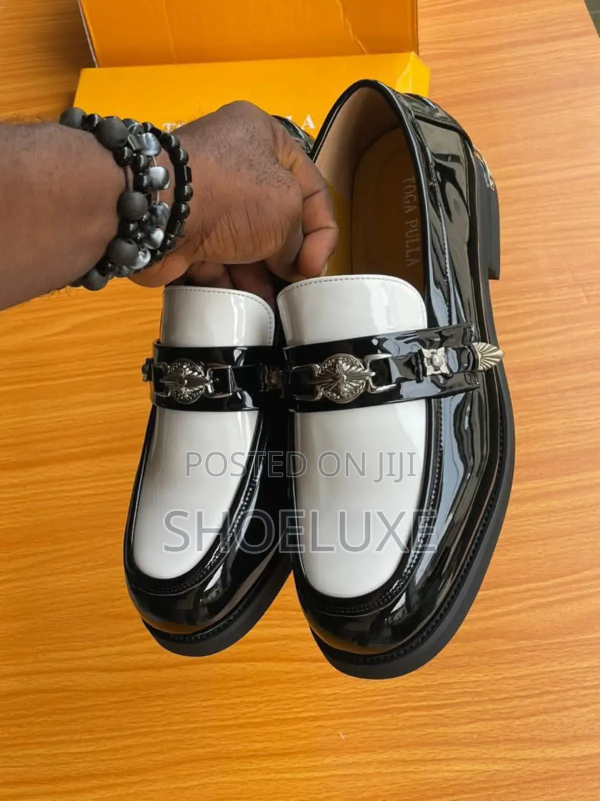 Top Quality Toga Virilis White-Black Loafers