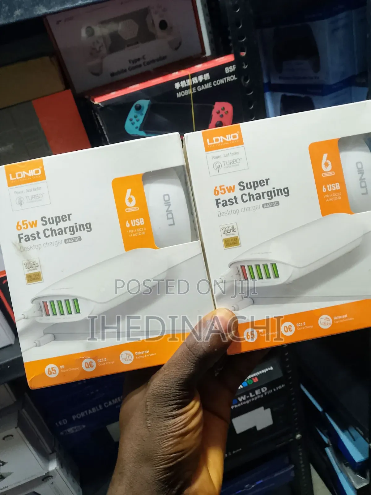 Ldnio 65w Super Fast Charging Desktop Charger – 6 Usb Ports Qc3.0/Pd