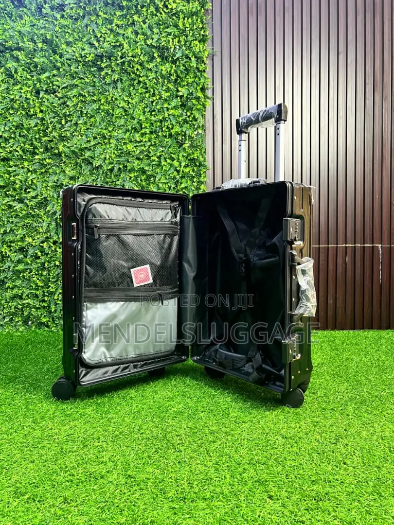 Premium Black Aluminum Frame Luggage Set