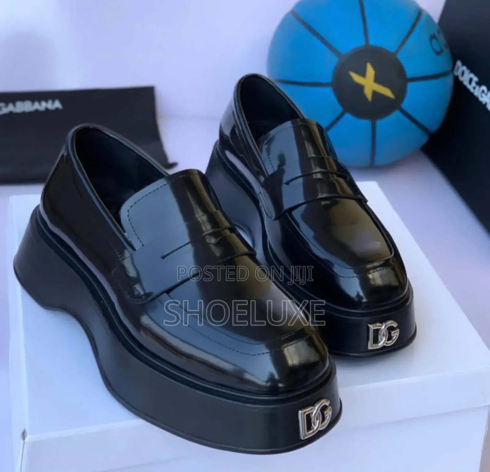 Top Quality Dolce Gabbana Patent Leather Platform Loafers
