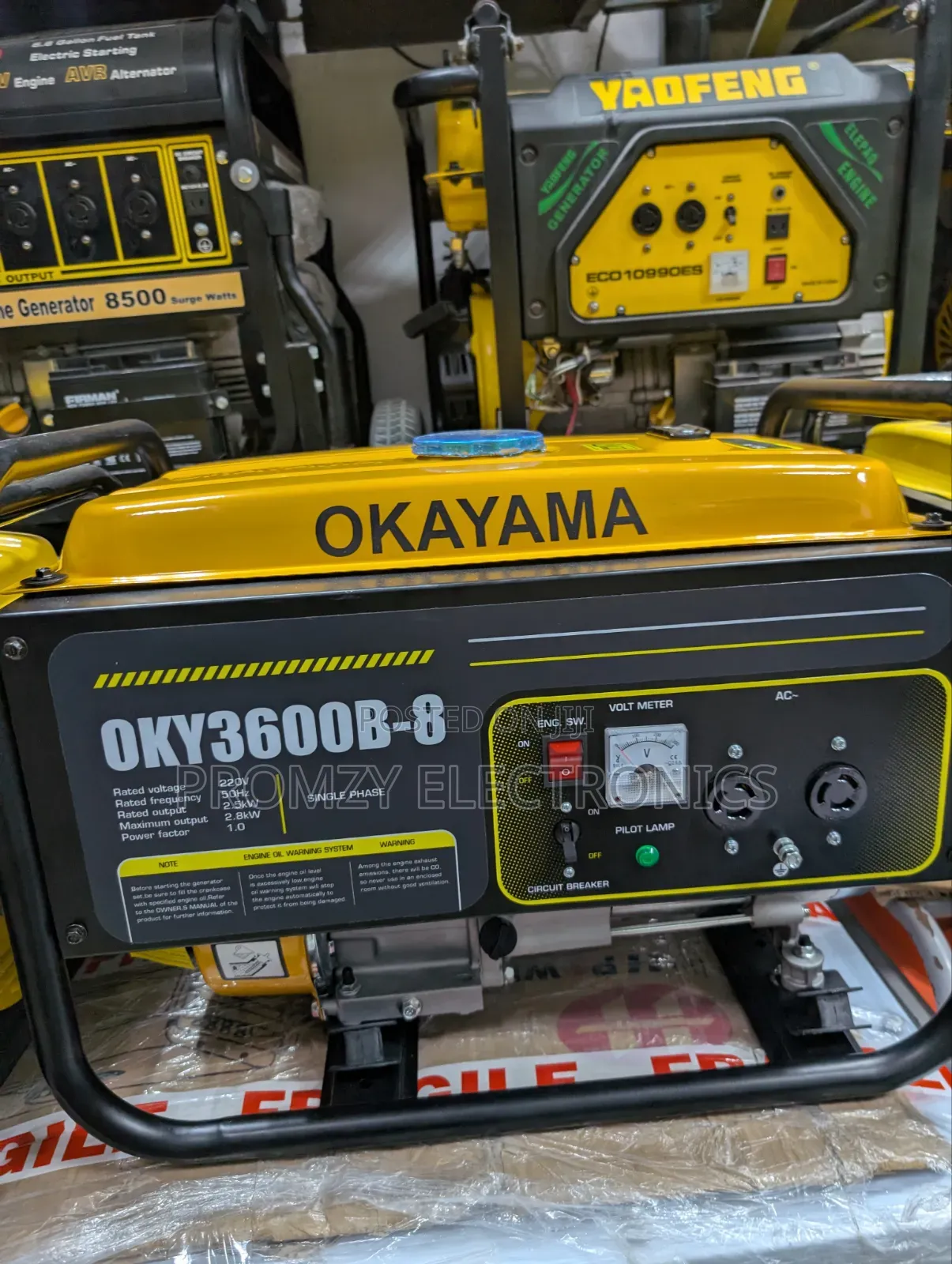 Okayama 3.5kva Petrol Generator 100%Copper Coil