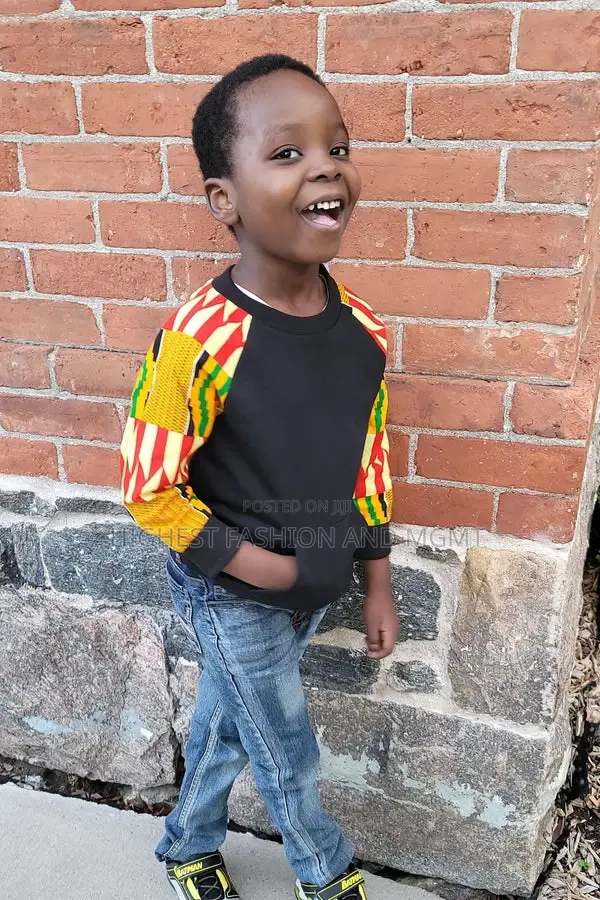 Kikey African Print Unisex Kids' Sweatshirt