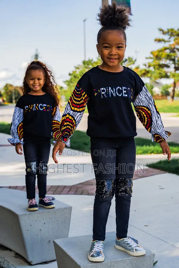 Miwa African Print Girls' Sweatshirt
