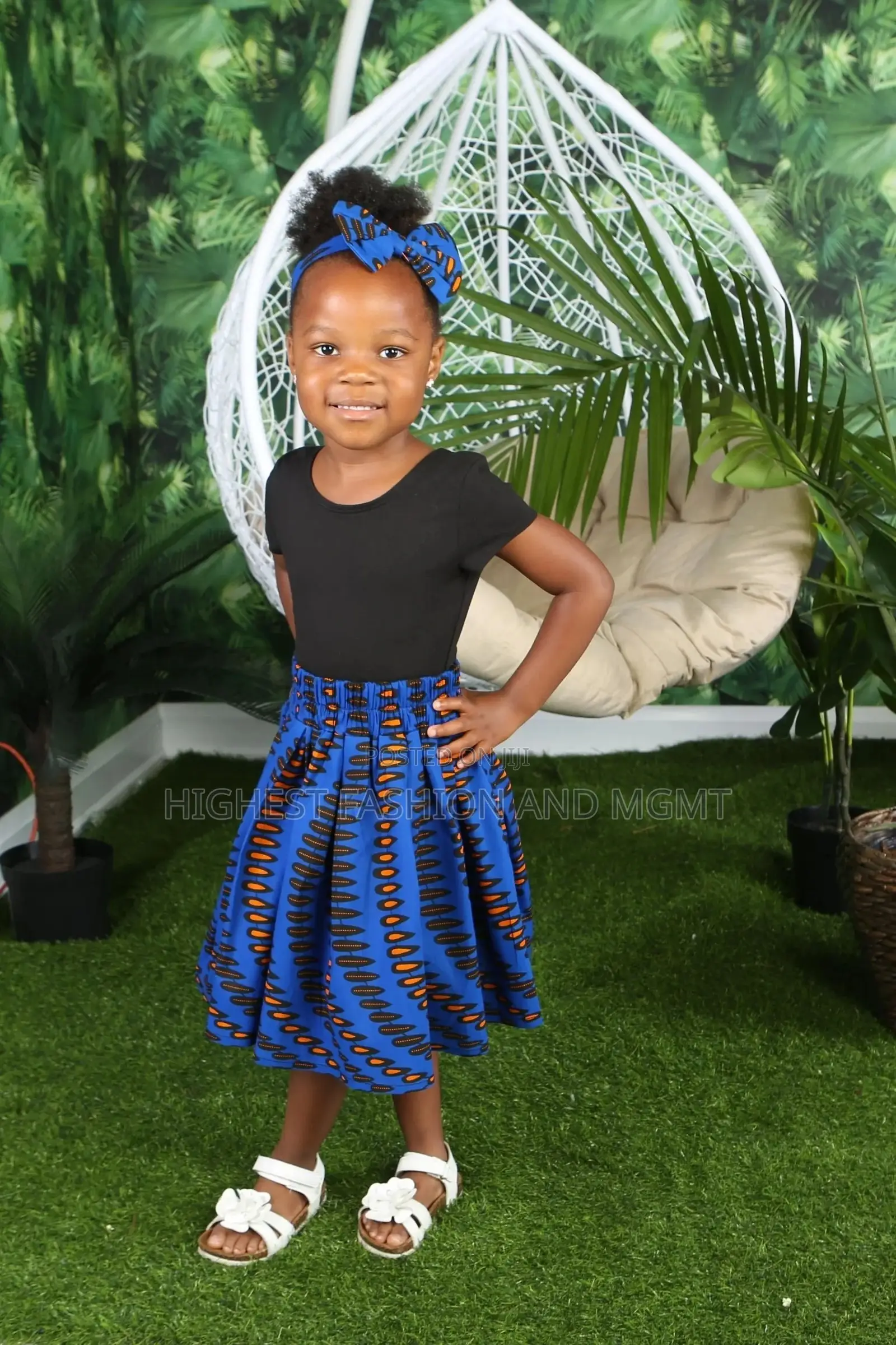Nabila African Print Girls' Skirt