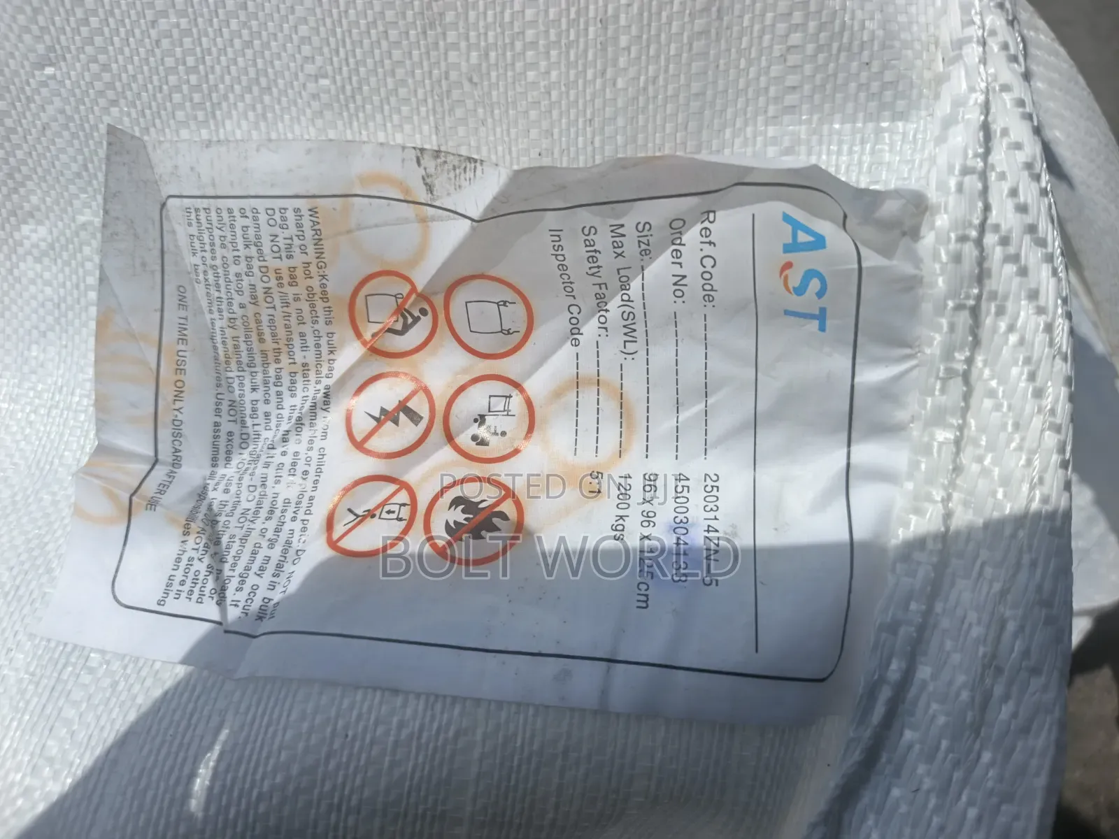 Indorama Jumbo Bag 1200kg