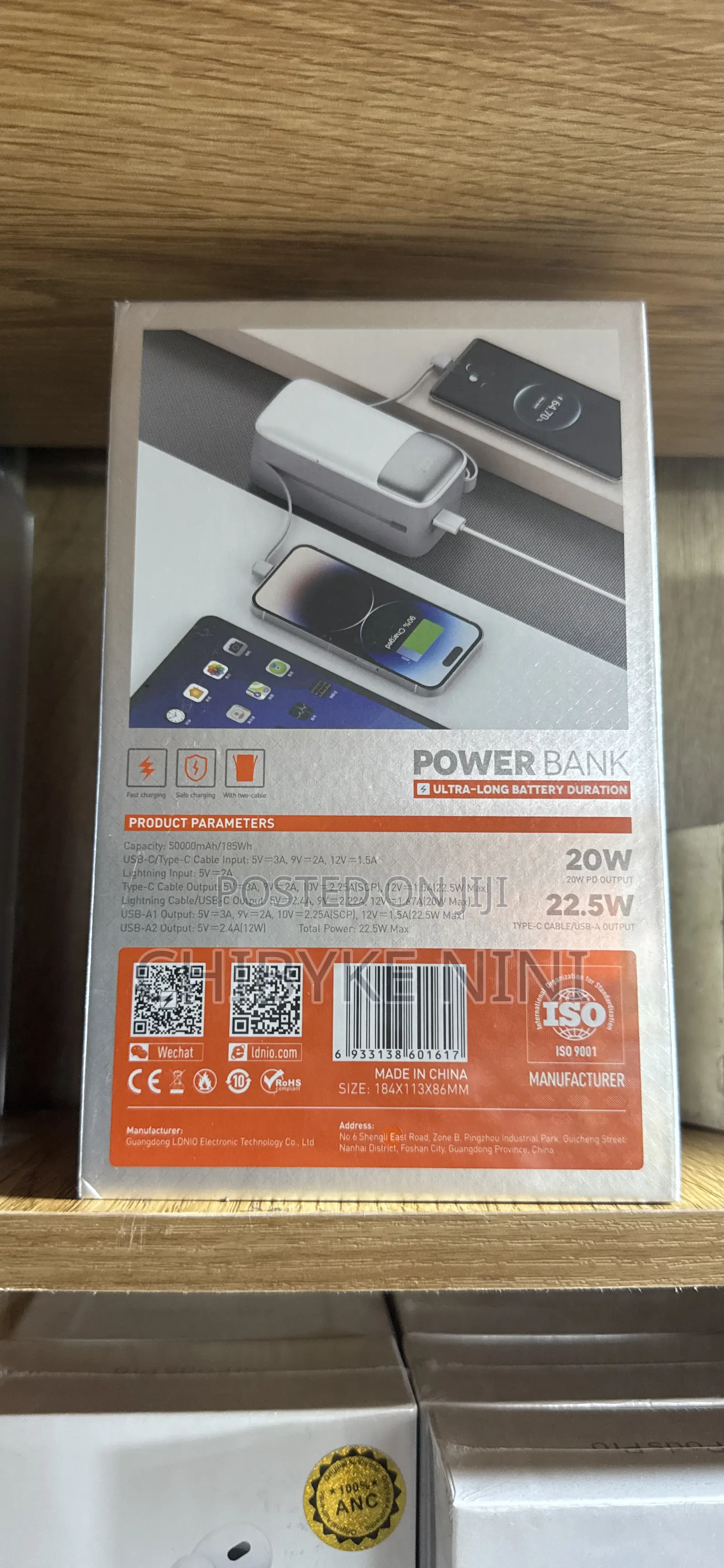 50,000mah Ldnio Powerbank 22.5 Watts
