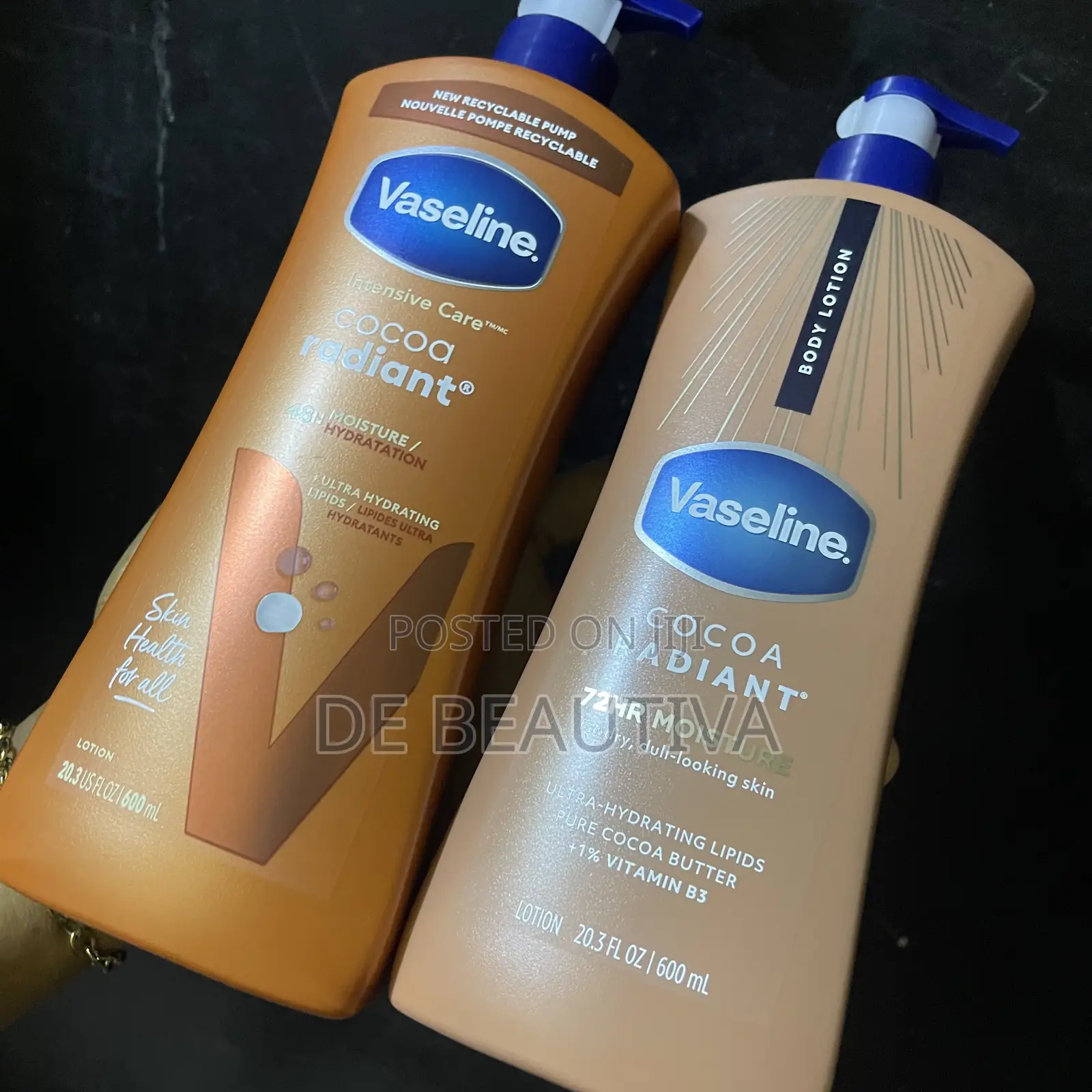 Vaseline Intensive Care Cocoa Radiant Lotion 203 Fl Oz / 600ml