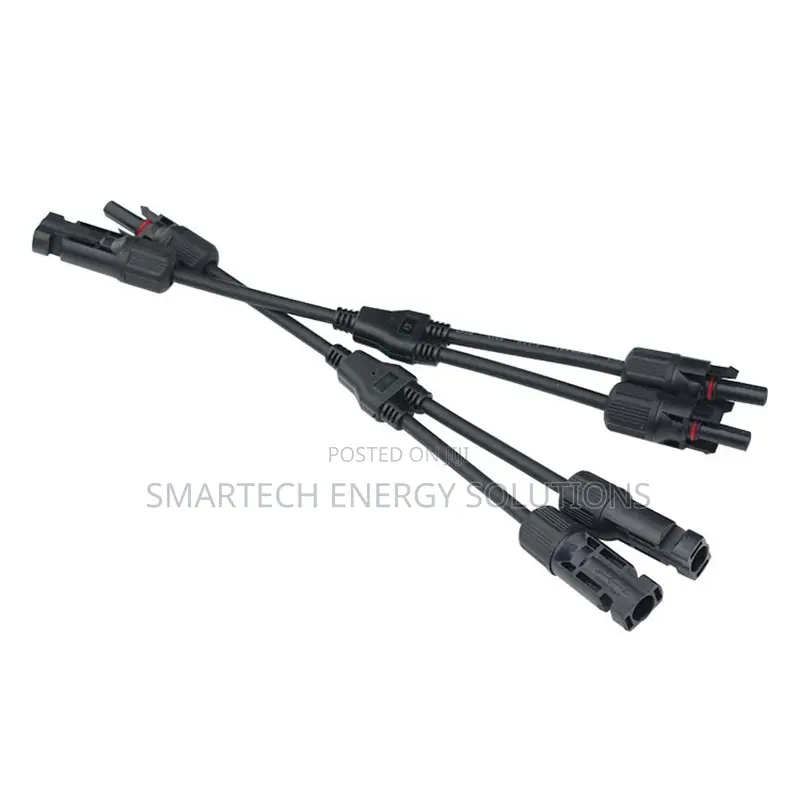 Y2 Mc4 Connector Ip67 2 To 1 30a 1000v Dc Female And Male Y Connector