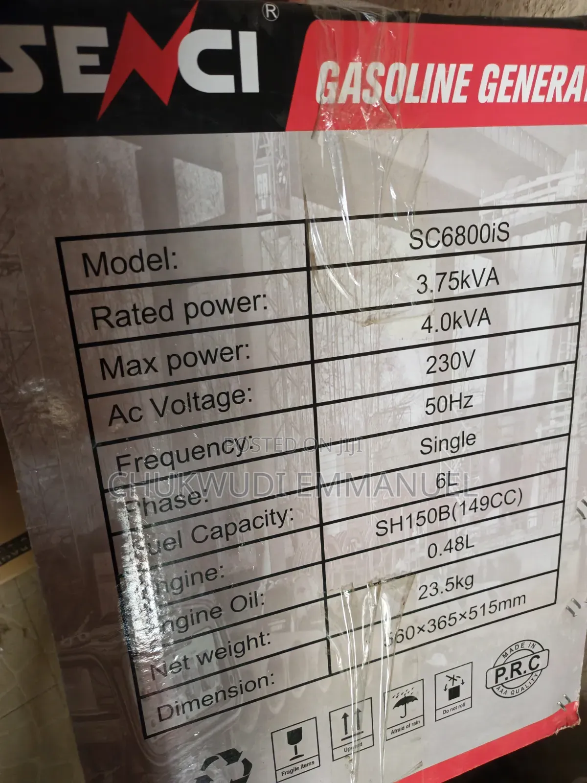 Original Senci Inverter Generator 4 Kva
