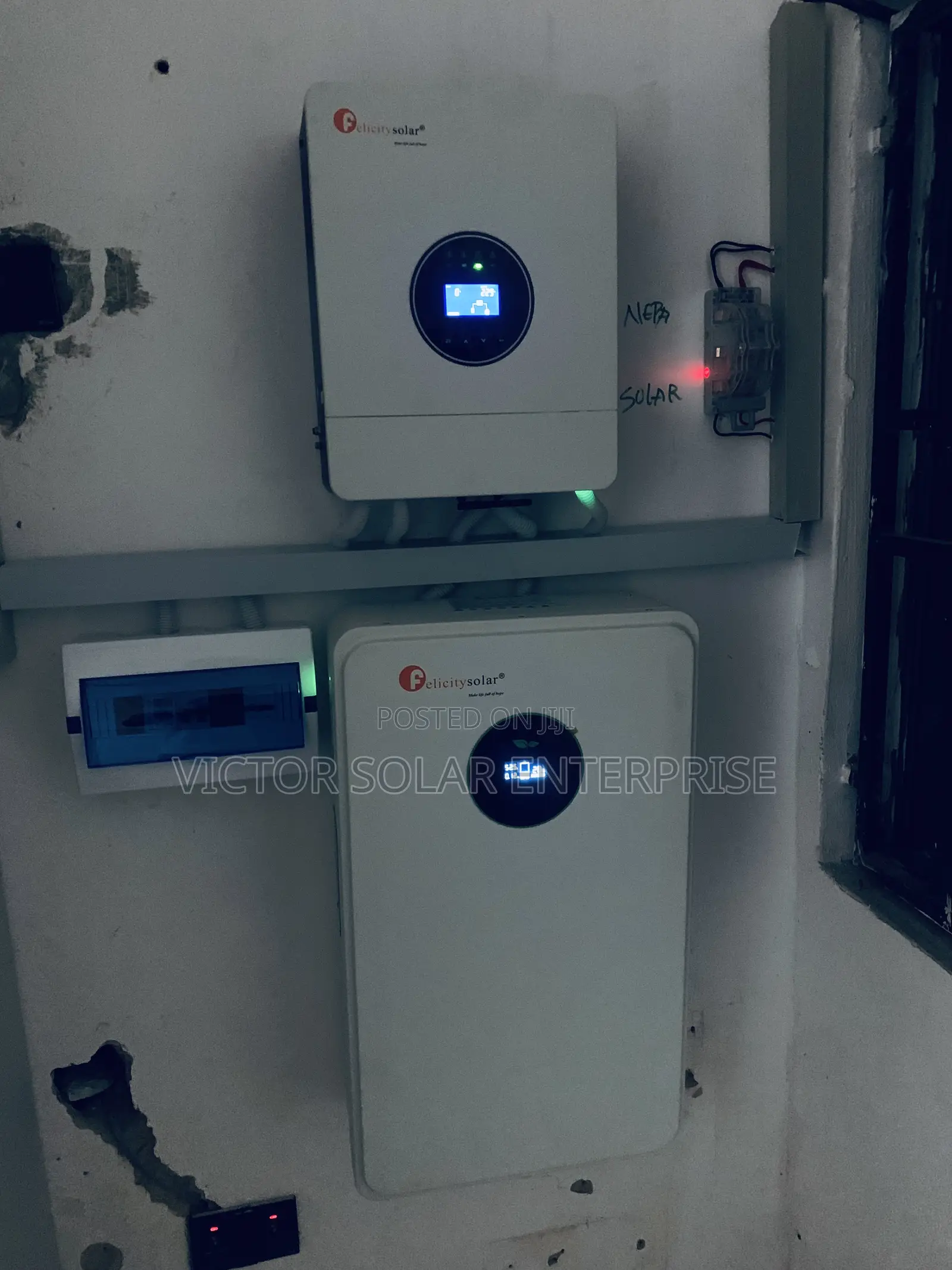 Setup of Felicity 10kwh Lithium Battery and 6kva Hybrid Inverter
