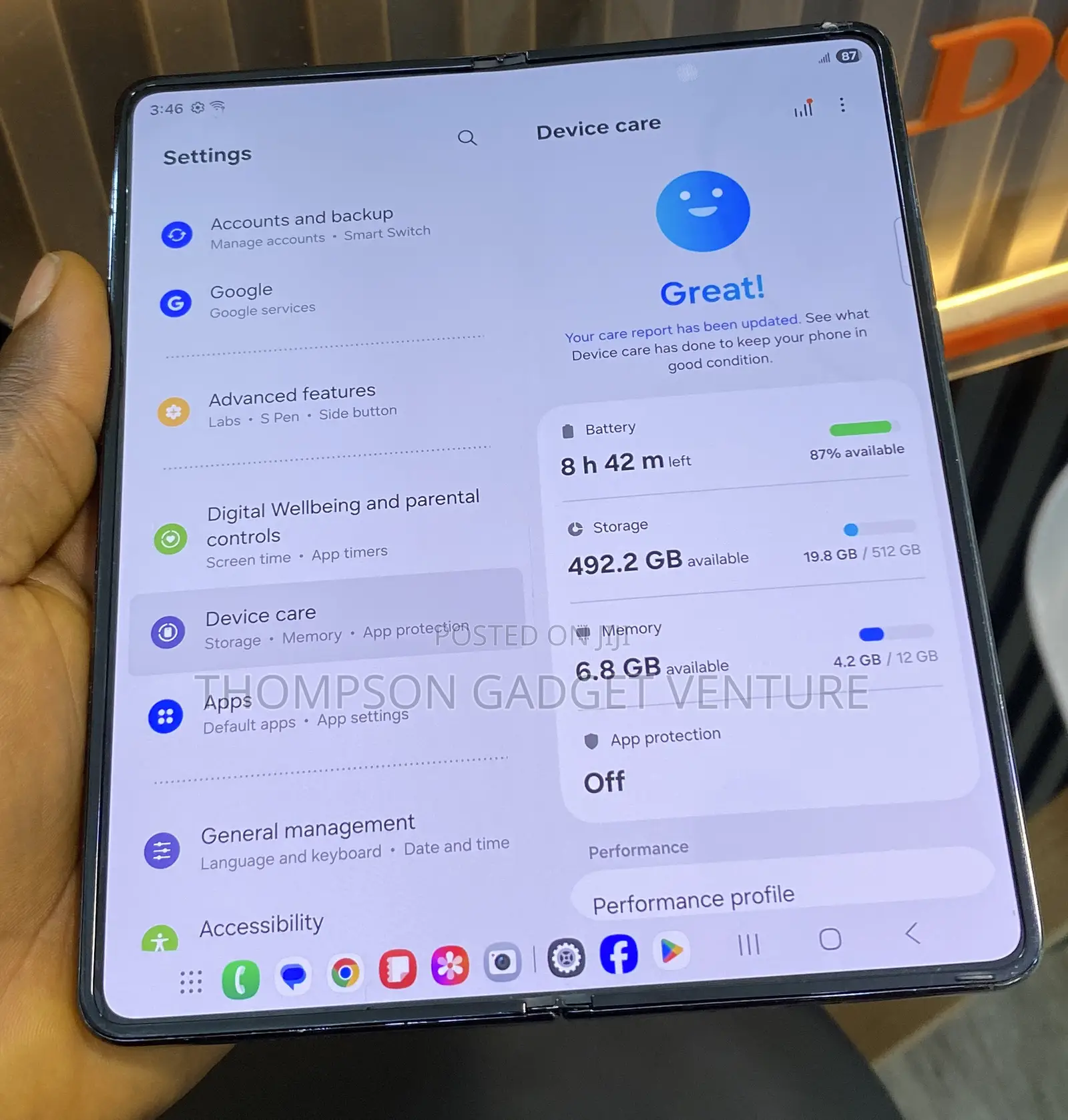 Samsung Galaxy Z Fold4 256 GB Black