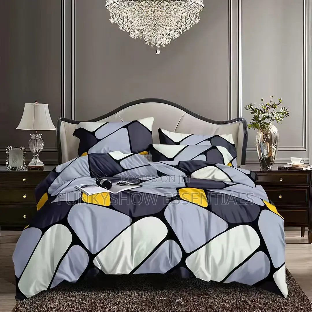 Luxury 7x7 Duvet Bedding Set With 4 Pillowcase