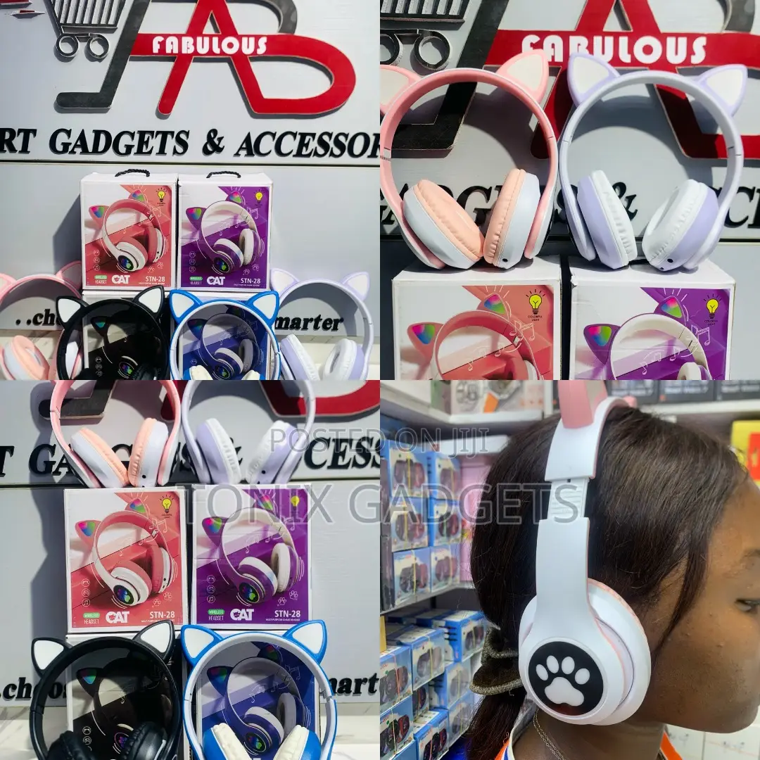 Cat Wireless Headset for Both Kids and Adults