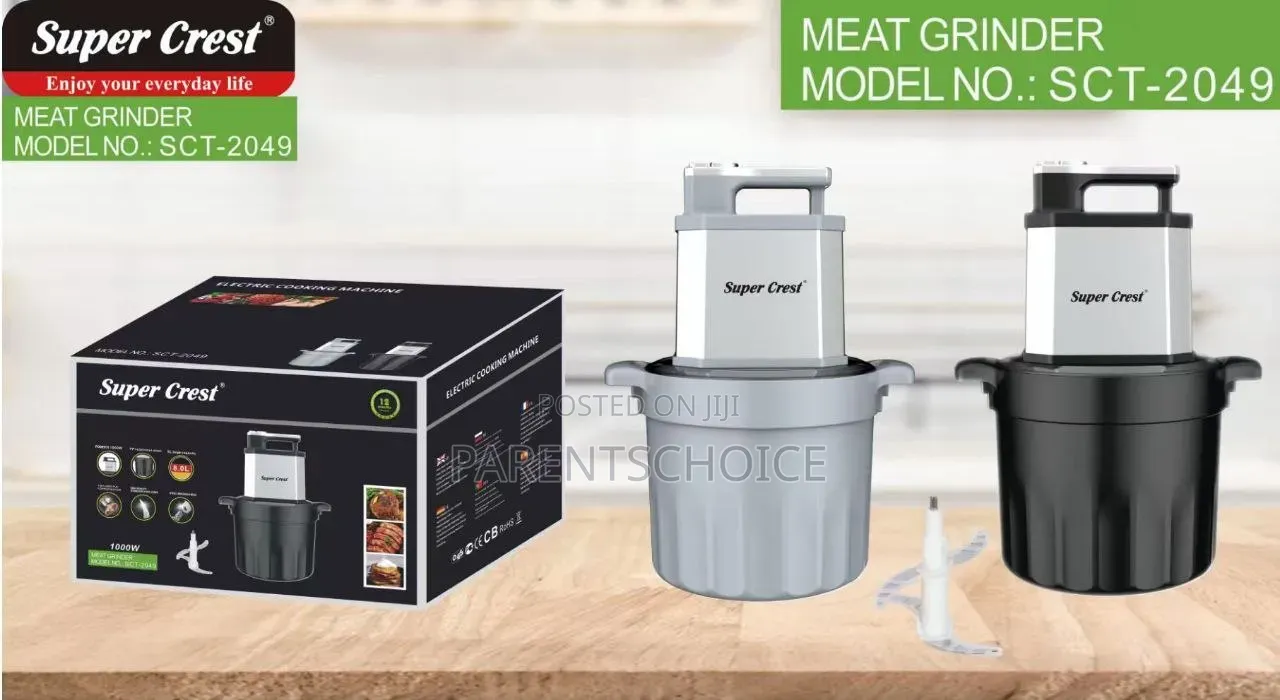 Super Crest Electric Meat Grinder – 6l 8l Capacity