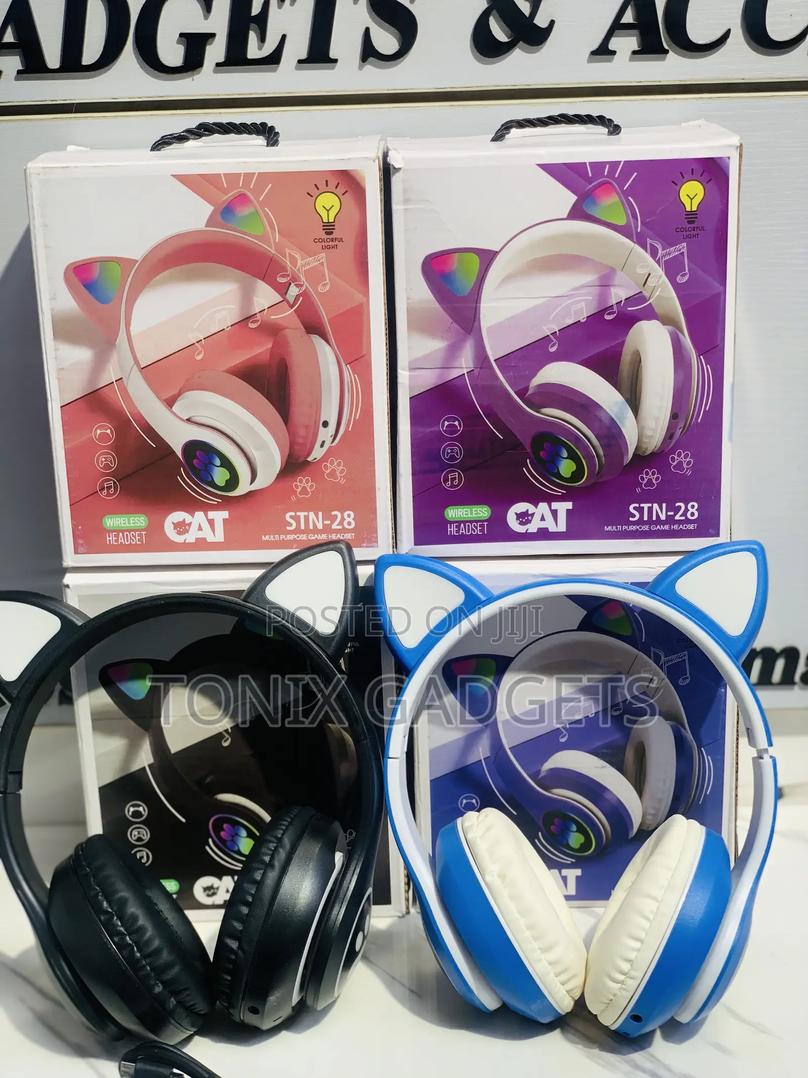 Cat Wireless Headset for Both Kids and Adults