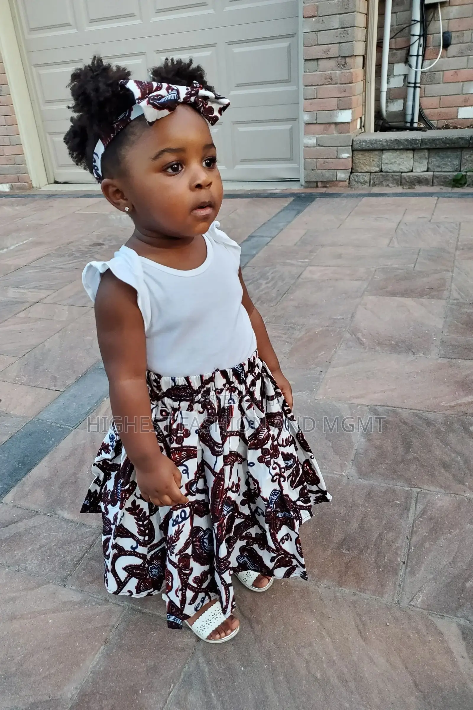 African Print Girls' Skirt