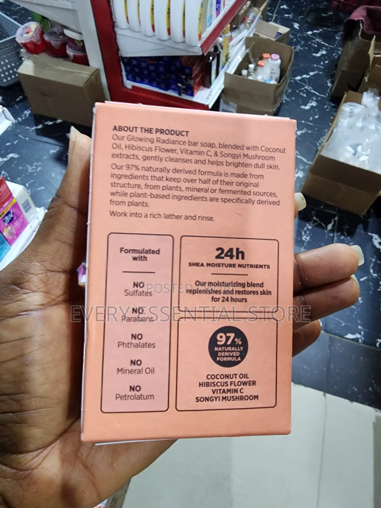 Shea Moisture Coconut Hibiscus Glow Radiance Brightening Soap 227g