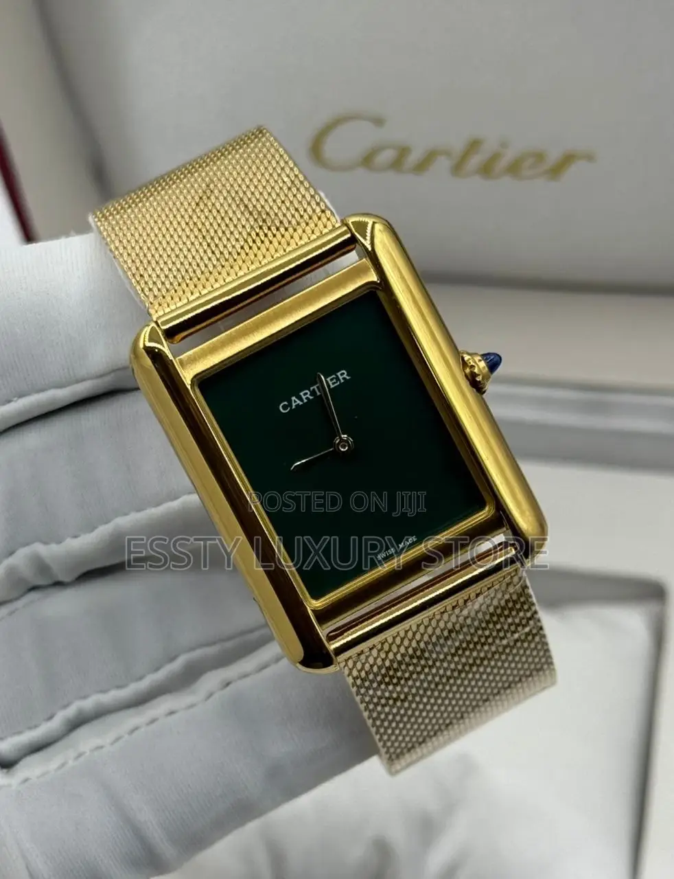 Cartier Quality Luxury Men Chain Wristwatch