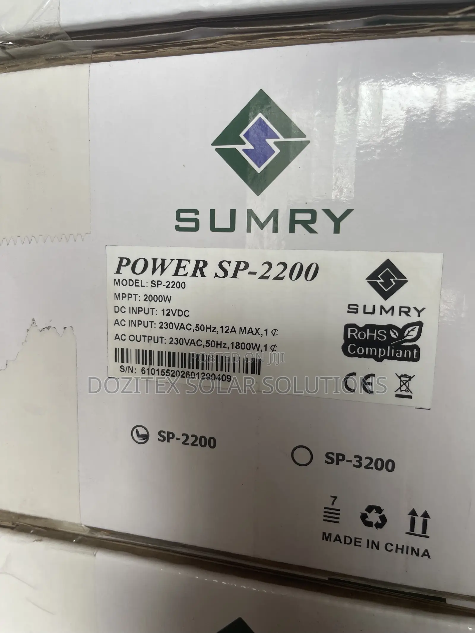 2kva/12v Sumry Solar Hybrid Inverter