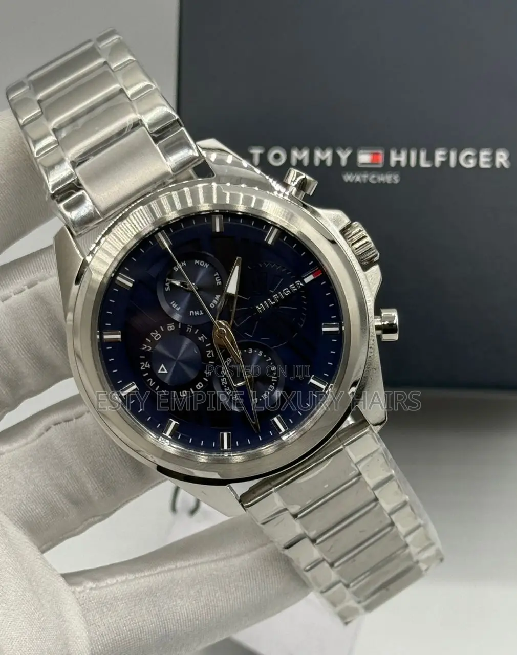 Tommy Hilfiger Quality Luxury Men Chain Wristwatch