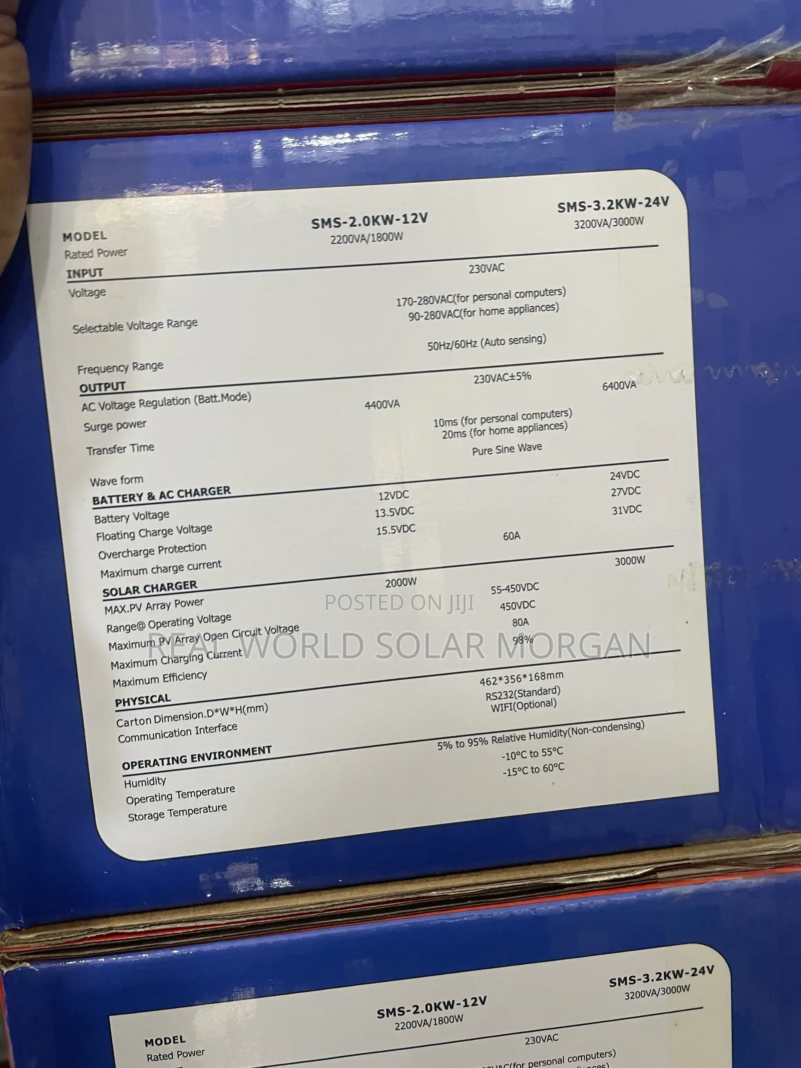 SMS 2kva 12v Hybrid Inverter